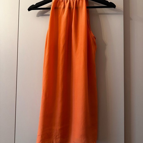 Massimo Dutti top 100% mulberry silk used, peach color, size M