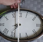 Wall clock used, working on battery