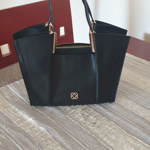 DGN Handbag new, black with 3 compartments