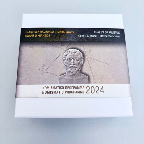 Thales of Miletus Silver Collectible Coin 10€ 2024 new