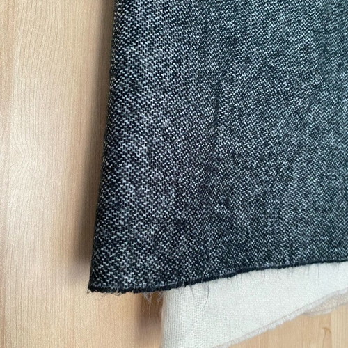 Scarf like new with gray and beige color combination and fringes