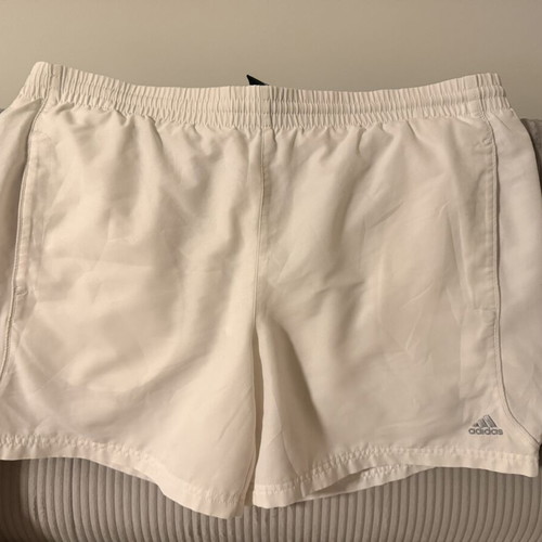 Adidas shorts, white, size L, dri fit