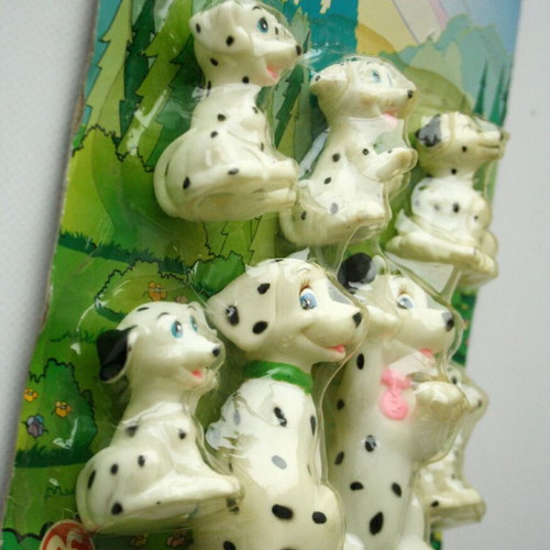 Vintage 90's Dalmatian puppies figures 101 Dalmatians Mei Ah new