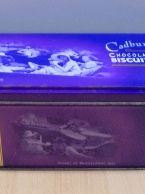Canbury's chocolate biscuits old promotional metal tin used from '97