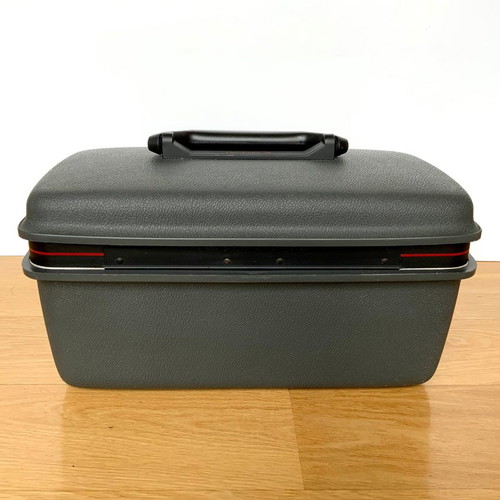 Samsonite Silhouette makeup beauty case used, gray