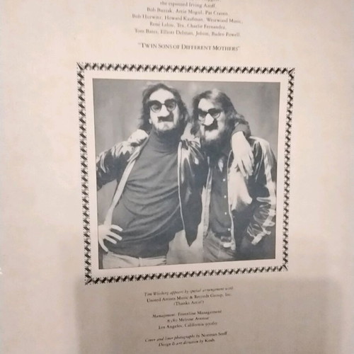 Twin Sons Of Different Mothers vinyl used 33 1/3 RPM stereo