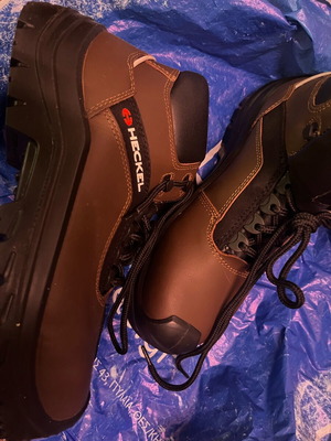 Heckel work boot new, safety size 39, slip-resistant, waterproof brown-black