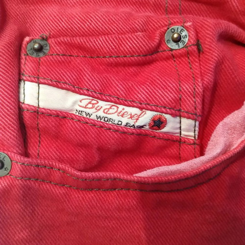 Vintage Diesel pants like new, red, size L