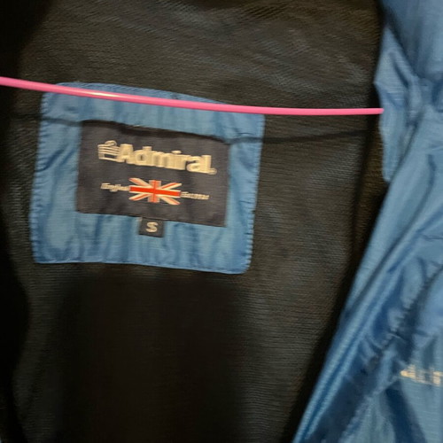Admiral Men's Blue Jacket with Yellow Details Size S Like New