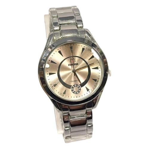 Xiaoma women's watch with large steel dial new, silver