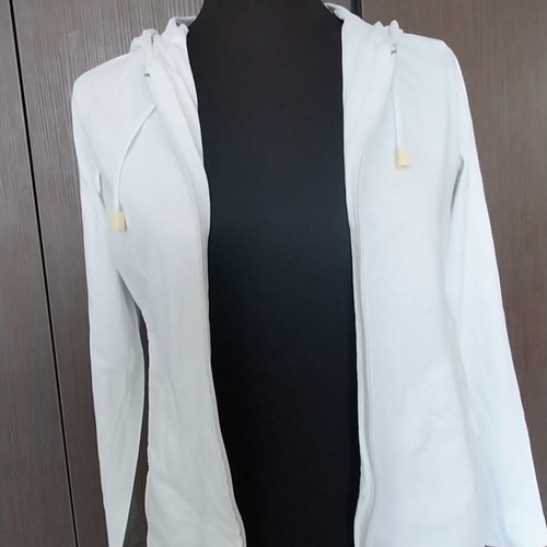 Cotton cardigan Naf Naf like new, white, size M