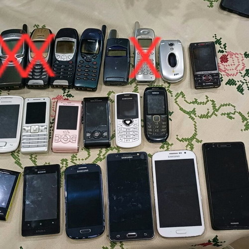 Cell phones used, functional with batteries and chargers