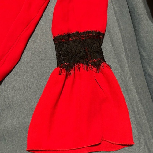 Blouse red like new, size S