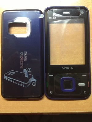 Nokia N81 blue front and back cover, screen, keyboard new OEM