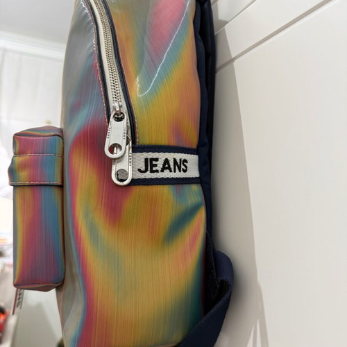 Tommy Jeans Hilfiger backpack used, multicolored