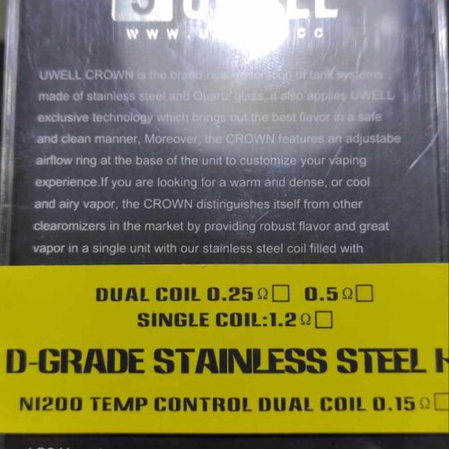 Uwell Crown Clearomizer SS used