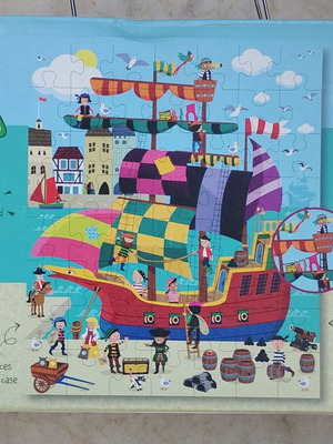 Pirates puzzle used, 56 pieces