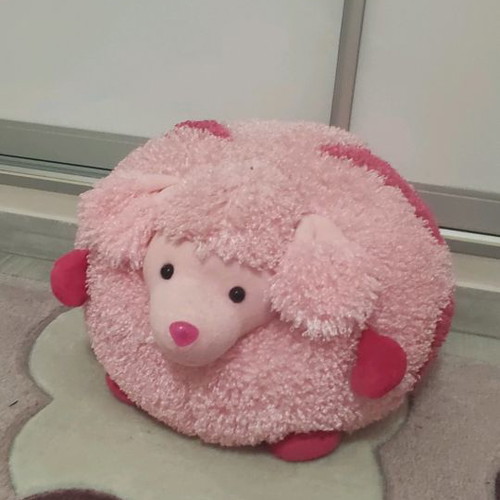 Plush pink sheep 40 cm used