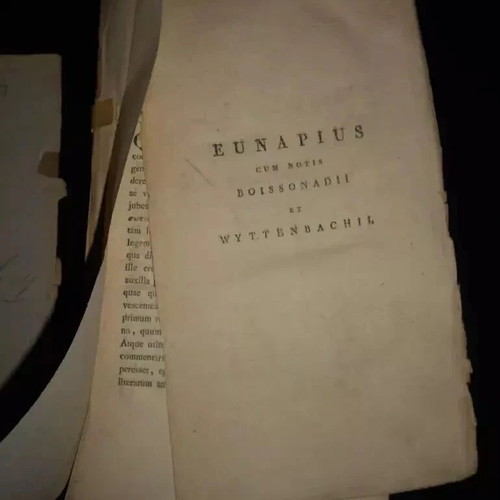 Eunapius Lives of Philosophers and Sophists 1822 used, Greek
