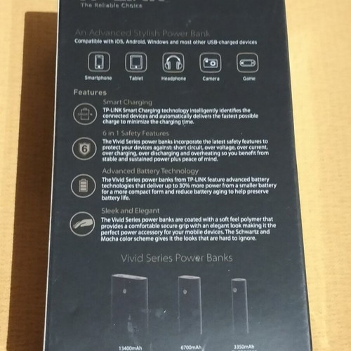 TP-LINK Vivid Series 6700mAh Power Bank, sealed