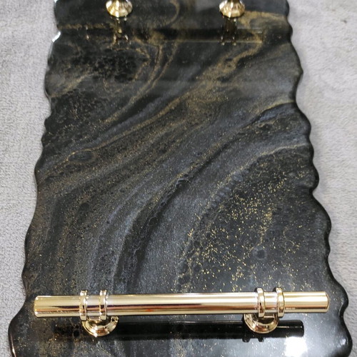 Epoxy resin tray new (liquid glass) 33 x 19 cm