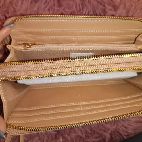 A New Day Wallet like new, beige brown, with card and coin compartments