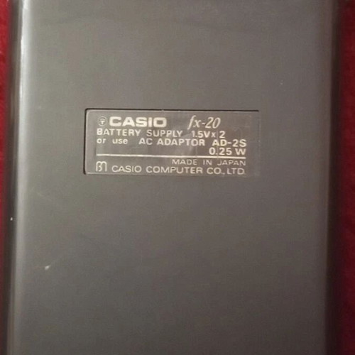 Casio Fx-20 Scientific Calculator used vintage 1970s model