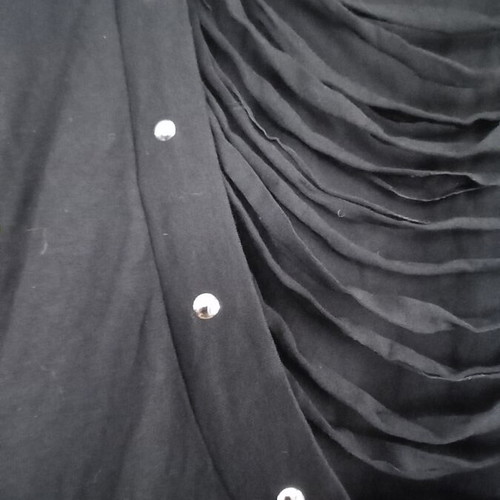 Black backless dress with studs like new