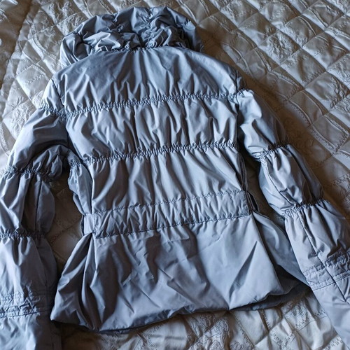 DKNY fitted jacket with down, like new, gray, size L