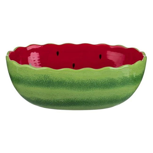 Ceramic watermelon fruit bowl new 30x21x11cm 3lt