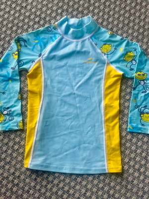 Vaquita boys' sun protection shirt size 8 like new, turquoise