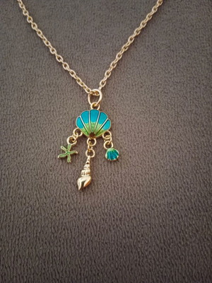 Summer necklace new, chain length 50 cm