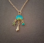 Summer necklace new, chain length 50 cm