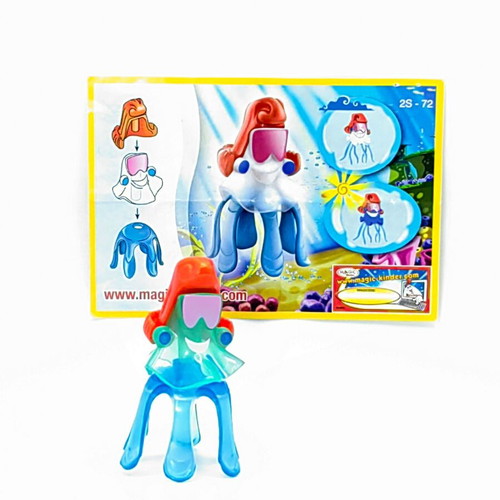 Vintage Kinder Surprise Jellyfish Toy Set like new