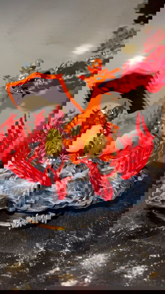 Charizard Evolution Diorama – Συλλεκτική 3D Εκτυπωμένη Φιγούρα Pokémon