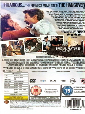 Due Date DVD κωμωδία με Robert Downey Jr και Zach Galifianakis σφραγισμένο