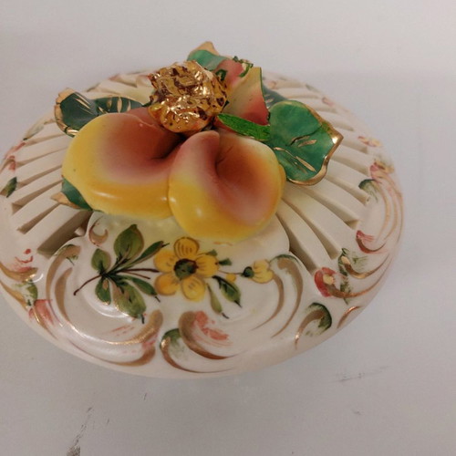 Italian flower fondantière used 17×8 cm