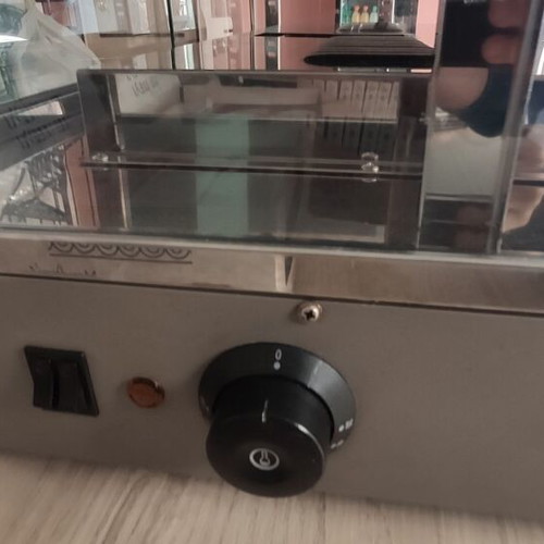 Fresh Profi Heated Display Case like new, gray tabletop