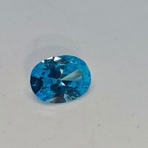 Blue Topaz semi-precious stone oval cut like new