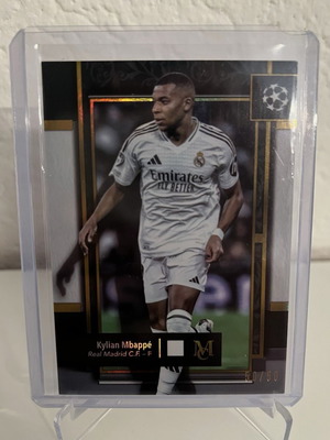 2024-25 Topps Museum UEFA Kylian Mbappé Gold Parallel Card like new