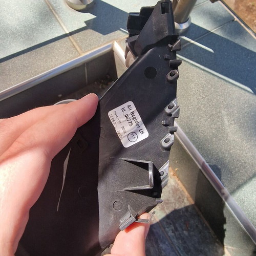 Ford Fiesta MK7 parts used, glovebox, air vents, center console