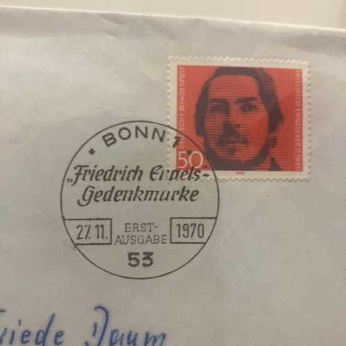 German first day stamp album used, decades '60, '70, '80