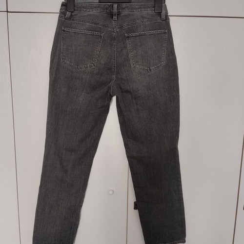 Talbots slim ankle curvy gray jeans like new, small medium