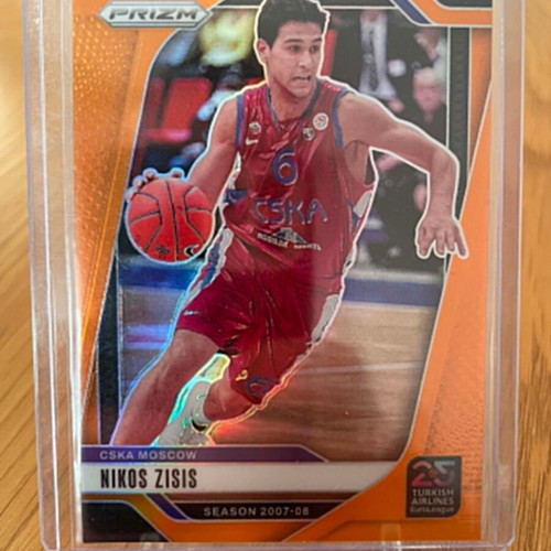 Nikos Zisis Panini Prizm EuroLeague Basketball Card Orange Prizm 31/49 new
