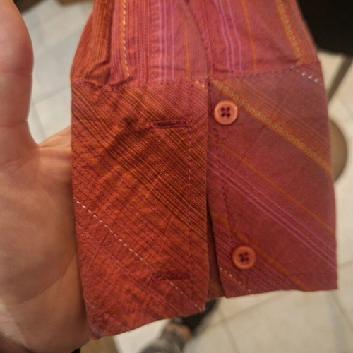 Esprit shirt brick red size S like new with golden threads