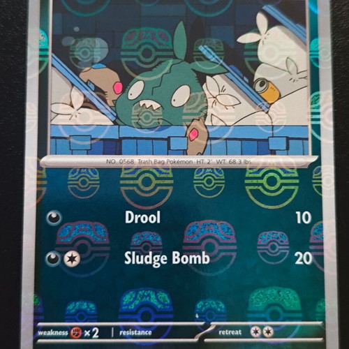 Pokemon Trubbish 059/086 Masterball Reverse Holo White Flare 2025 new