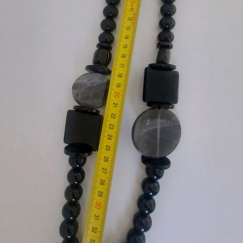 Plexiglass long necklace like new, modern women's accessory