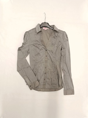 Tally Weijl women's shirt size M gray silver like new