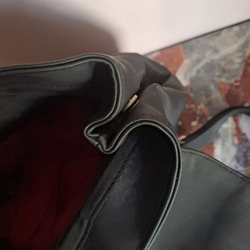 Black daily backpack used, shoulder type