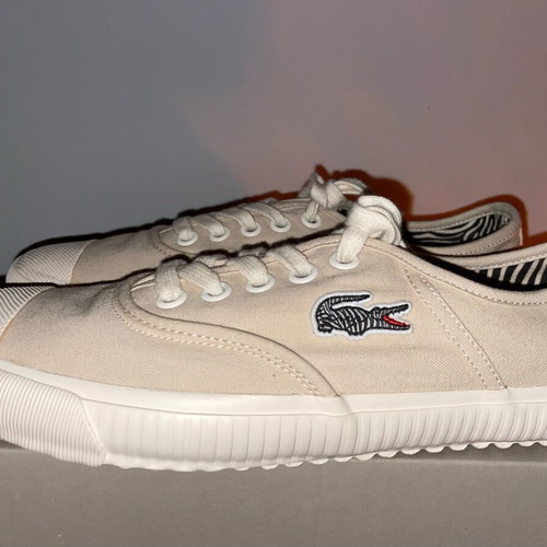 Lacoste sneakers new, exclusive collaboration with National Geographic, beige